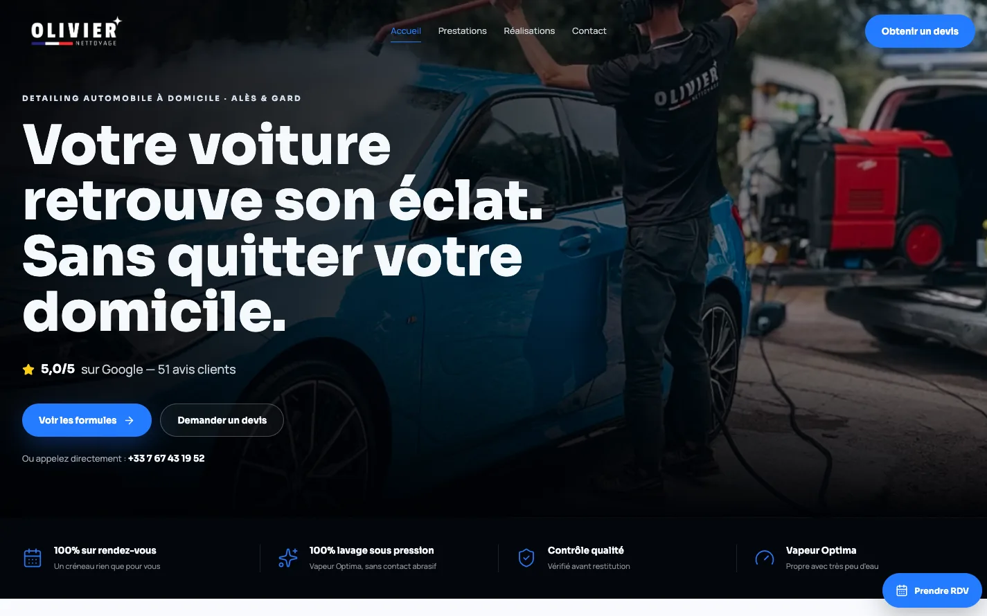Aperçu du projet Olivier Nettoyage