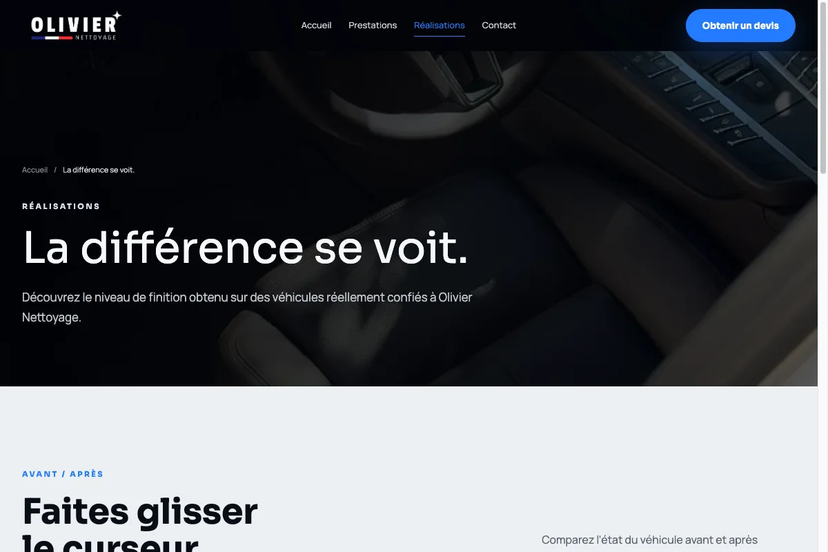 Olivier Nettoyage – Réalisations